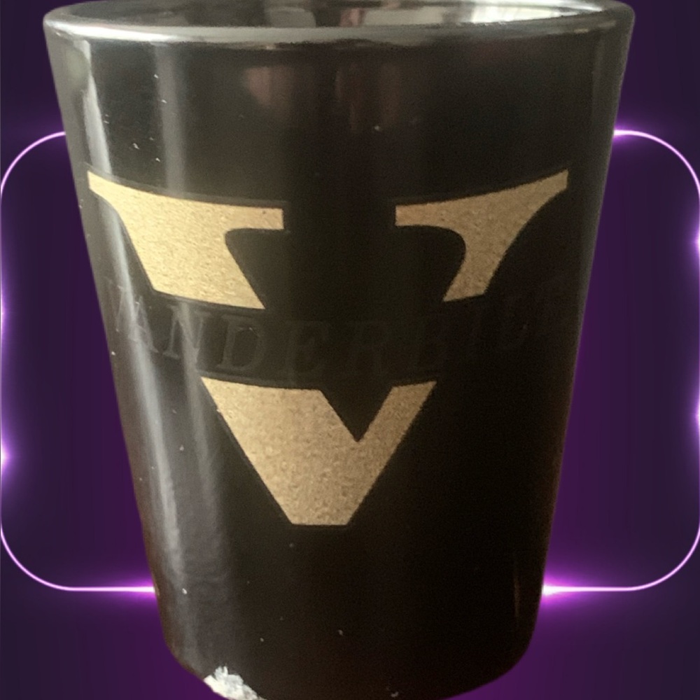 Pre Owned Vanderbilt University Shot Glass Shotglass Spirit Loyalty